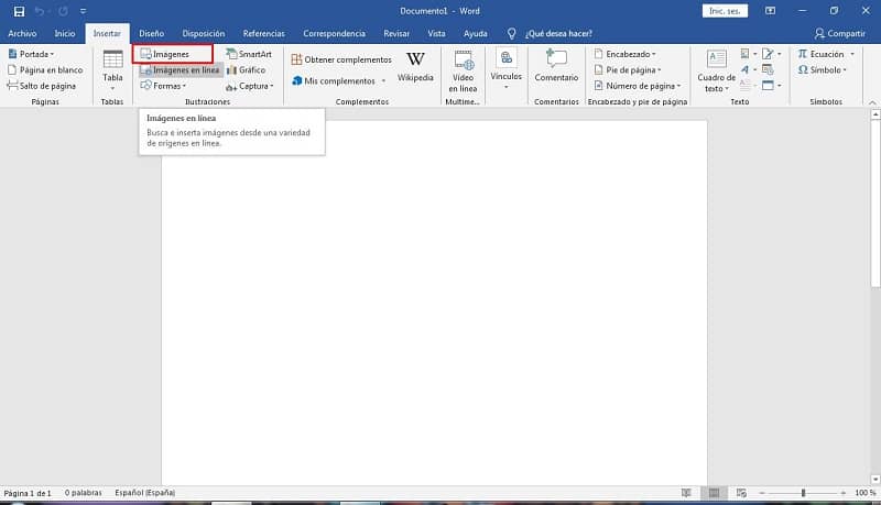 insertar imagenes word