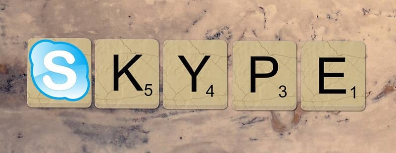 letras que forman la palabra skype