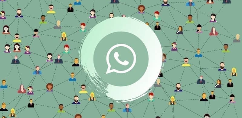 red de contactos unidos por whatsapp
