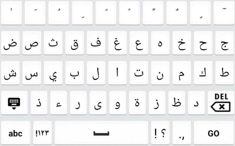 letras en arabe